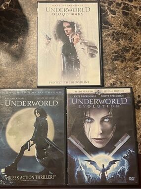 Lot of 3 Underworld, Evolution and Blood Wars DVDs